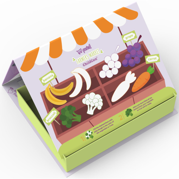 SKLEP - produkty spożywcze zestaw kreatywny 100% naturalna ciastolina 5 szt. x 125g i akcesoria ChildGen 3+