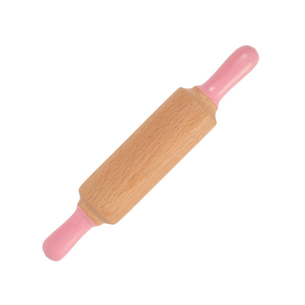 DREWNIANY WAŁEK do modelowania ciastoliny i ćwiczenia motoryki małej RÓŻOWY ChildGen 3+