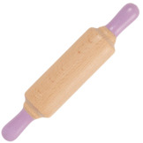 DREWNIANY WAŁEK do modelowania ciastoliny i ćwiczenia motoryki małej FIOLETOWY ChildGen 3+