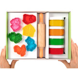 FARMA - zwierzątka zestaw kreatywny 100% naturalna ciastolina 4 szt. x 125g i akcesoria ChildGen 3+