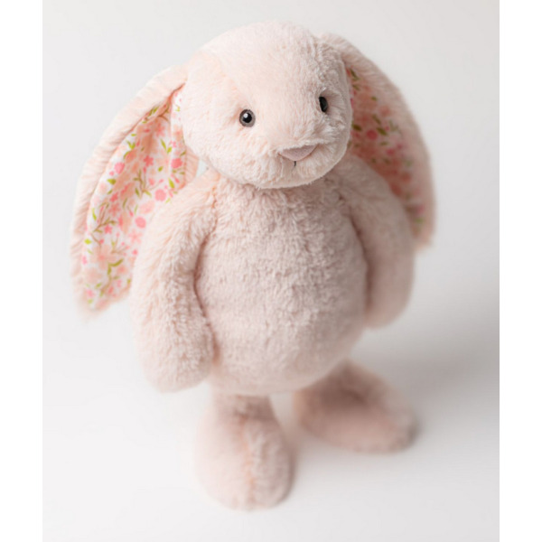 KRÓLICZEK jasnoróżowa przytulanka z kwiecistymi uszami Blossom Cherry Bunny 18 cm Jellycat 0+