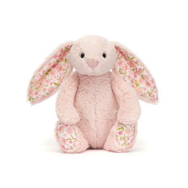 KRÓLICZEK jasnoróżowa przytulanka z kwiecistymi uszami Blossom Cherry Bunny 18 cm Jellycat 0+