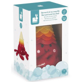 KRAB Z MUSZELKAMI zabawka do kąpieli 7 el. Janod 10m+