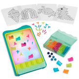 Podświetlany interaktywny TOR KULKOWY DIY i ŚWIETLNA TABLICA ARTYSTYCZNA 2w1 180 el. Light-Up Marble Drop B.Toys 4+