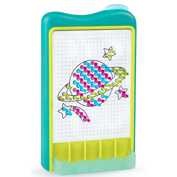 Podświetlany interaktywny TOR KULKOWY DIY i ŚWIETLNA TABLICA ARTYSTYCZNA 2w1 180 el. Light-Up Marble Drop B.Toys 4+