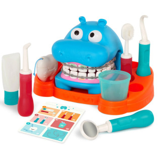 HIPODONTA – ORTODONTA interaktywny zestaw do nauki higieny jamy ustnej Hippodontist Battat 3+