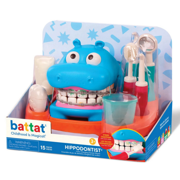 HIPODONTA – ORTODONTA interaktywny zestaw do nauki higieny jamy ustnej Hippodontist Battat 3+