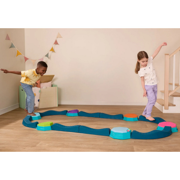 FALISTA ŚCIEŻKA SENSORYCZNA z efektami muzycznymi zestaw BELEK RÓWNOWAŻNYCH z POLAMI SENSORYCZNYMI B.Toys 3+