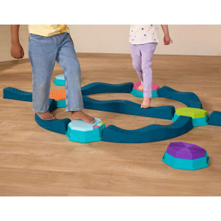 FALISTA ŚCIEŻKA SENSORYCZNA z efektami muzycznymi zestaw BELEK RÓWNOWAŻNYCH z POLAMI SENSORYCZNYMI B.Toys 3+