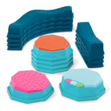 FALISTA ŚCIEŻKA SENSORYCZNA z efektami muzycznymi zestaw BELEK RÓWNOWAŻNYCH z POLAMI SENSORYCZNYMI B.Toys 3+