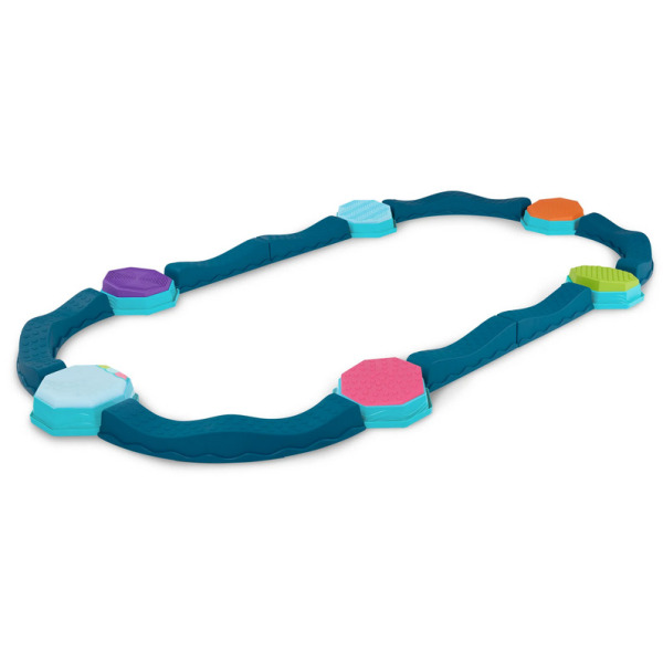 FALISTA ŚCIEŻKA SENSORYCZNA z efektami muzycznymi zestaw BELEK RÓWNOWAŻNYCH z POLAMI SENSORYCZNYMI B.Toys 3+