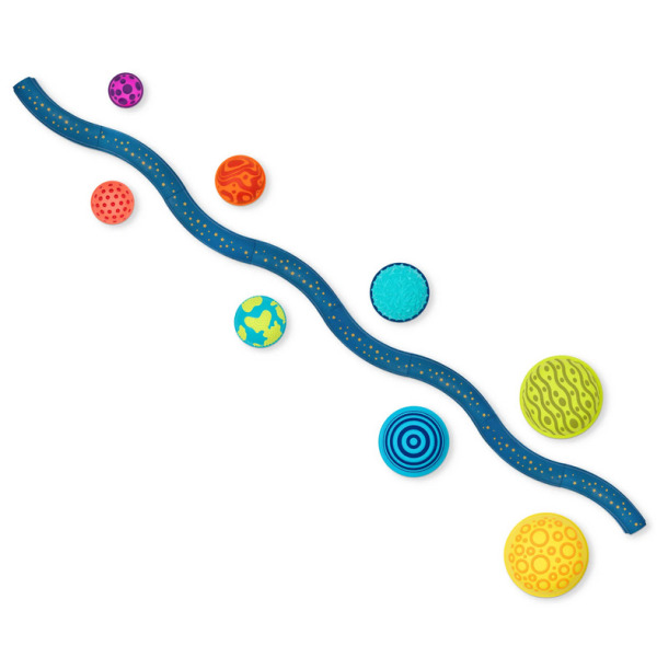 FALISTA ŚCIEŻKA SENSORYCZNA z planetami zestaw BELEK RÓWNOWAŻNYCH z POLAMI SENSORYCZNYM B.Toys 3+