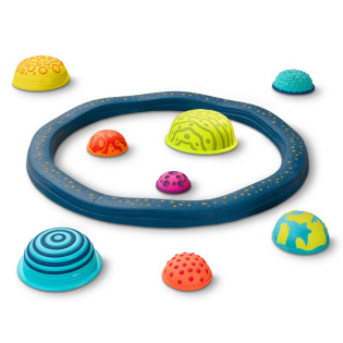 FALISTA ŚCIEŻKA SENSORYCZNA z planetami zestaw BELEK RÓWNOWAŻNYCH z POLAMI SENSORYCZNYM B.Toys 3+