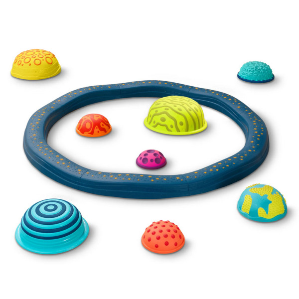FALISTA ŚCIEŻKA SENSORYCZNA z planetami zestaw BELEK RÓWNOWAŻNYCH z POLAMI SENSORYCZNYM B.Toys 3+