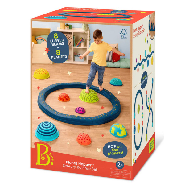 FALISTA ŚCIEŻKA SENSORYCZNA z planetami zestaw BELEK RÓWNOWAŻNYCH z POLAMI SENSORYCZNYM B.Toys 3+