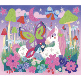 WRÓŻKI zestaw kreatywny Naklejki piankowe i fosforescencyjne piaski Magic Fairies JANOD 6+