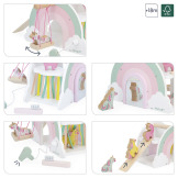 Drewniany domek jednorożców z 5 akcesoriami JEDNOROŻCE Janod 18m+