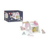 Drewniany domek jednorożców z 5 akcesoriami JEDNOROŻCE Janod 18m+