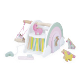 Drewniany domek jednorożców z 5 akcesoriami JEDNOROŻCE Janod 18m+