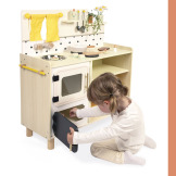 DUŻA KUCHNIA drewniana z 19 akcesoriami i piekarnikiem Shiny Grandma Janod 3+