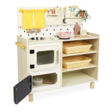 DUŻA KUCHNIA drewniana z 19 akcesoriami i piekarnikiem Shiny Grandma Janod 3+