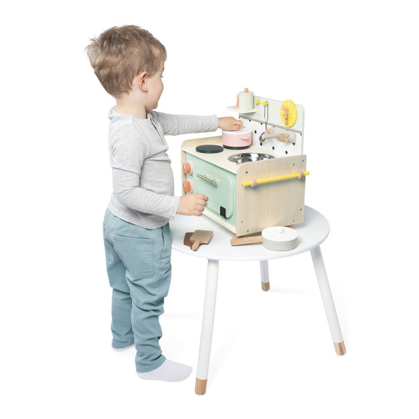 MAŁA KUCHNIA drewniana z 9 akcesoriami Shiny Grandma Janod 3+