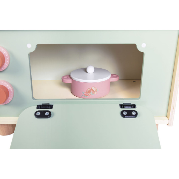 MAŁA KUCHNIA drewniana z 9 akcesoriami Shiny Grandma Janod 3+