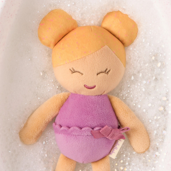 BLONDYNKA laleczka do kąpieli przytulanka 24 cm Mini Bath Doll LullaBaby 2+