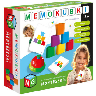 MEMOKUBKI gra pamięciowa Montessori Multigra 3+