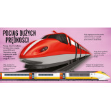 POCIĄGI. POP-UP rozkładana książka kartonowa Dawid Hawcock wyd. JupiJo 3+