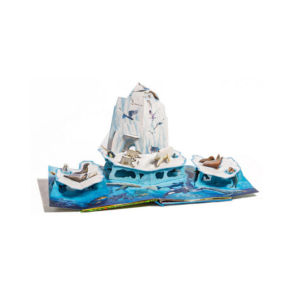 NIEZWYKŁE ZWIERZĘTA. POP-UP rozkładana książka kartonowa Cathy Jones wyd. JupiJo 3+