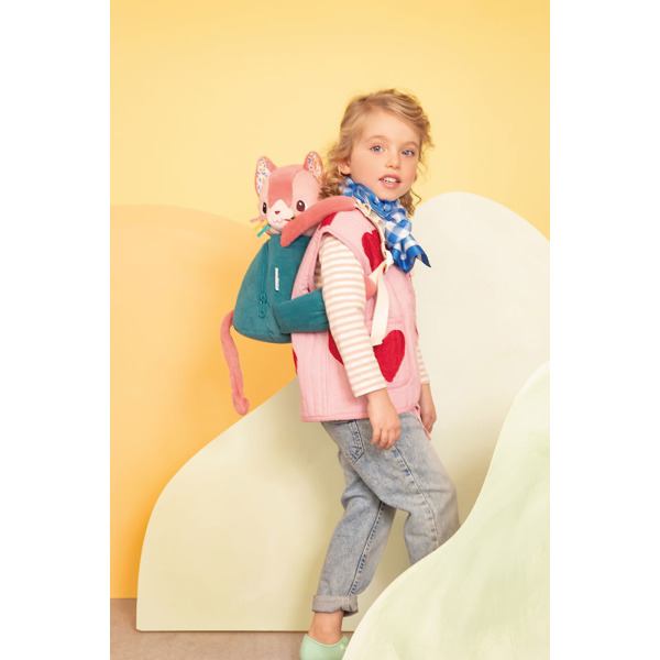 KOTKA JEANNE miękki plecak przytulanka Lilliputiens 12m+