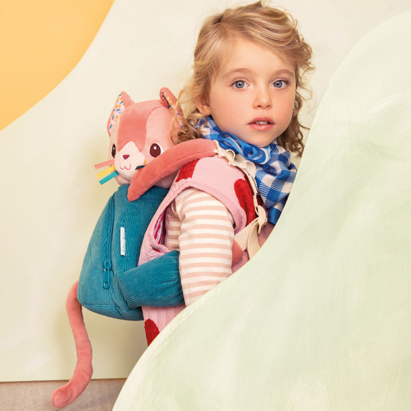 KOTKA JEANNE miękki plecak przytulanka Lilliputiens 12m+