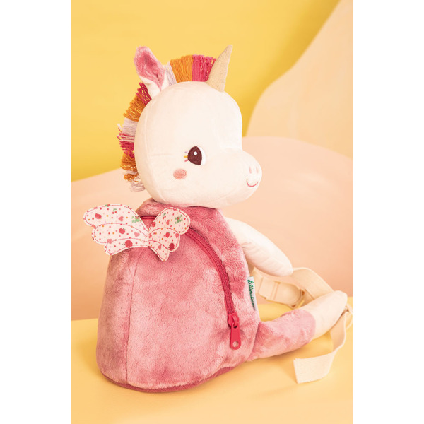 JEDNOROŻEC LENA miękki plecak przytulanka Lilliputiens 12m+