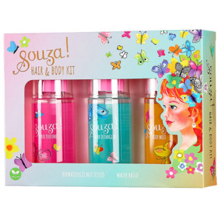 ZESTAW MGIEŁEK do włosów i ciała dla dzieci 3 szt. Souza 3+