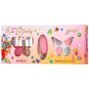 MOTYL  kosmetyki do makijażu dla dzieci zestaw 7 el. Souza 6+