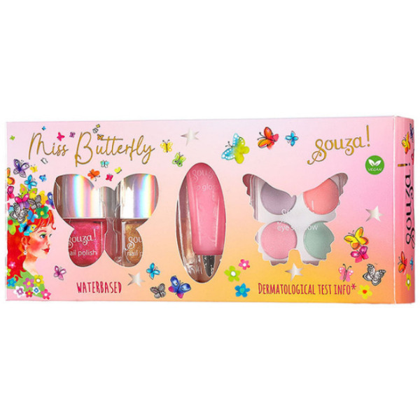 MOTYL  kosmetyki do makijażu dla dzieci zestaw 7 el. Souza 6+