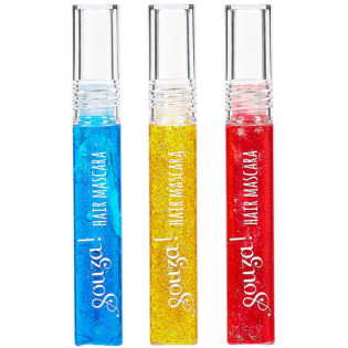 BROKATOWA MASKARA  tusz do włosów dla dzieci zestaw 3 kolory Souza 3+