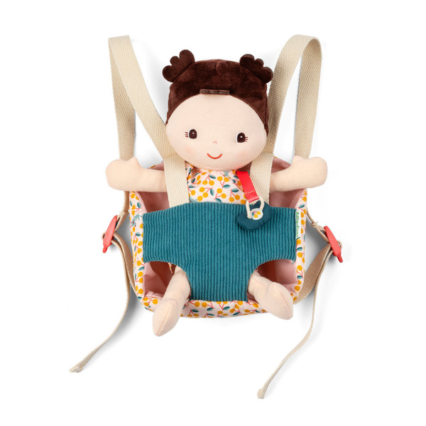 JEANNE szmaciana lalka dzidziuś w nosidełku i z czapeczką 24 cm Lilliputiens 18msc+