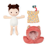 JEANNE szmaciana lalka dzidziuś w nosidełku i z czapeczką 24 cm Lilliputiens 18msc+