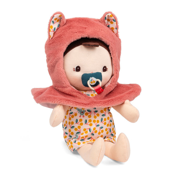 JEANNE szmaciana lalka dzidziuś w nosidełku i z czapeczką 24 cm Lilliputiens 18msc+