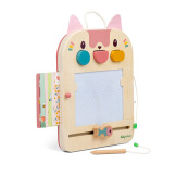 KOTKA JEANNE drewniana tablica znikopis Lilliputiens 18msc+