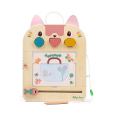 KOTKA JEANNE drewniana tablica znikopis Lilliputiens 18msc+