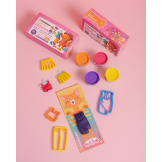 STYLISTKA MIA zestaw kreatywny 100% naturalna ciastolina 4 szt. x 65g i akcesoria Paw Pals ChildGen 3+