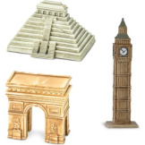 ZABYTKI DOOKOŁA ŚWIATA budynki zestaw 10 figurek w tubie Safari Ltd. 3+