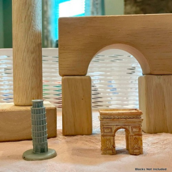 ZABYTKI DOOKOŁA ŚWIATA budynki zestaw 10 figurek w tubie Safari Ltd. 3+