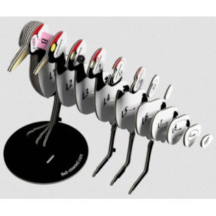 ŻURAW układanka przestrzenna ptak 3D Eugy 6+