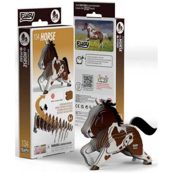 KOŃ układanka przestrzenna ssak 3D Eugy 6+