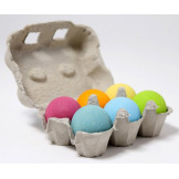 DREWNIANE KULECZKI pastelowe o śr. 45 mm zestaw 6 szt. Grimm's 1+