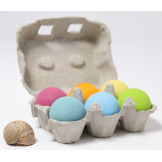 DREWNIANE KULECZKI pastelowe o śr. 45 mm zestaw 6 szt. Grimm's 1+